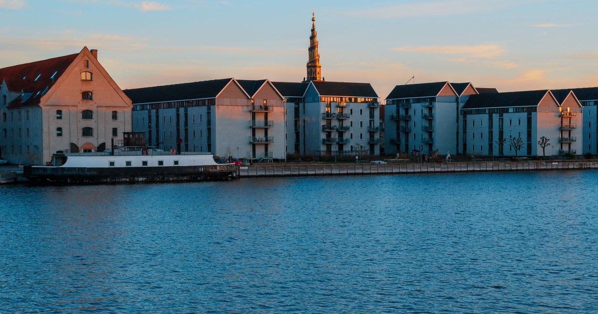 Waterfront buildings in Copenhagen, Denmark