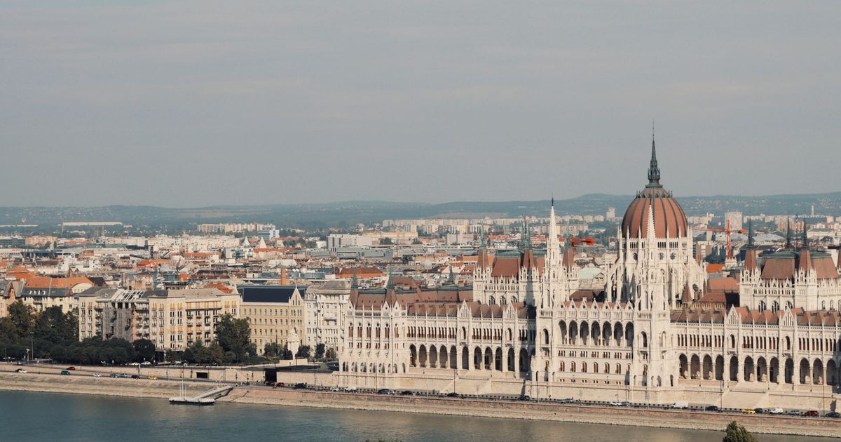 The Hungarian Parliament Building on the Danube, Budapest
