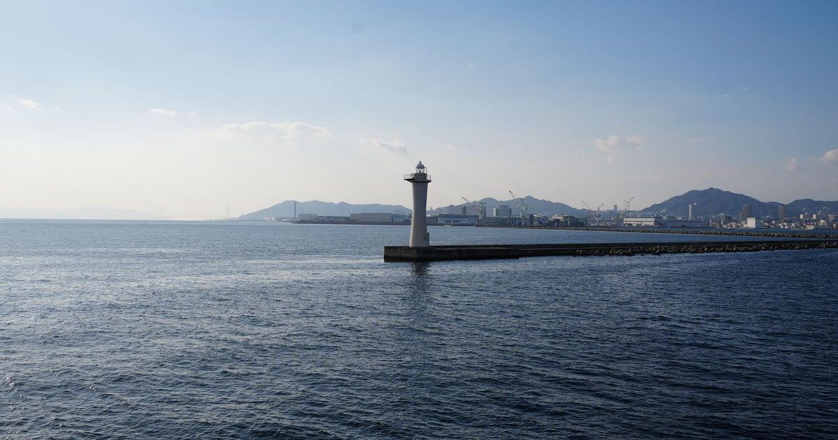A lighthouse in Kobe, Japan