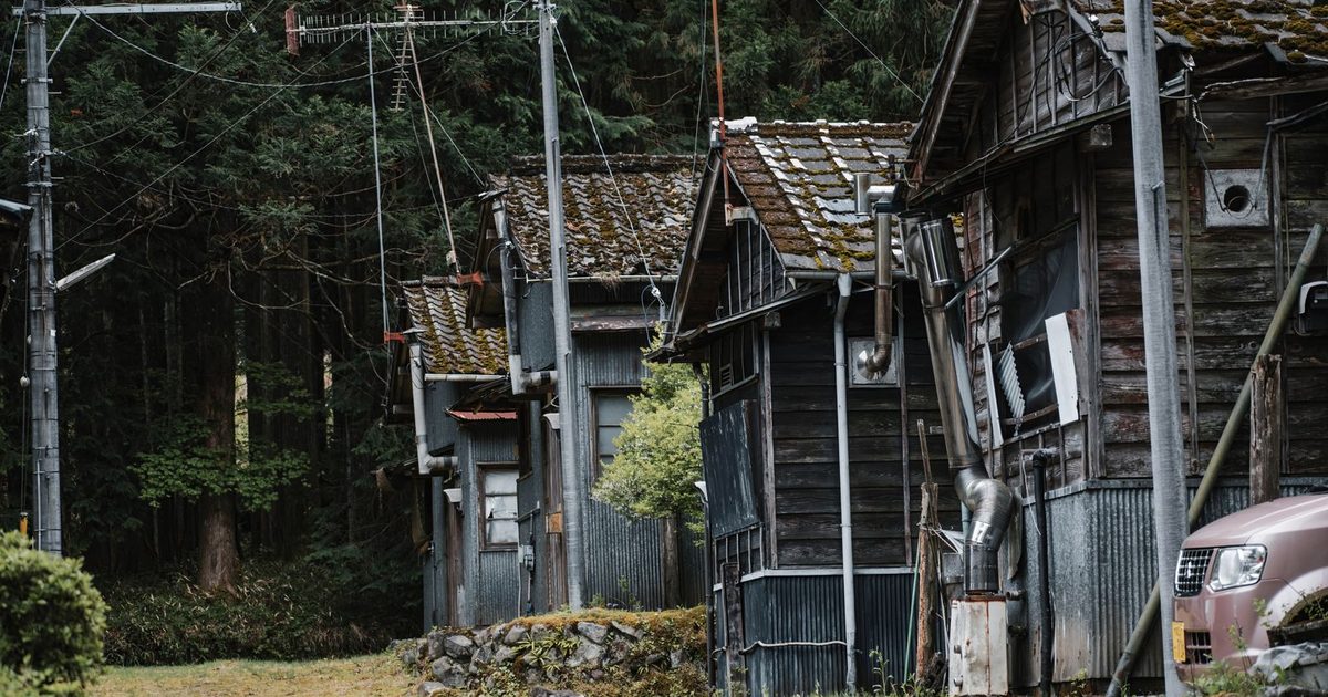 Wooden houses in the forest at Nikkō, Tochigi, Japan