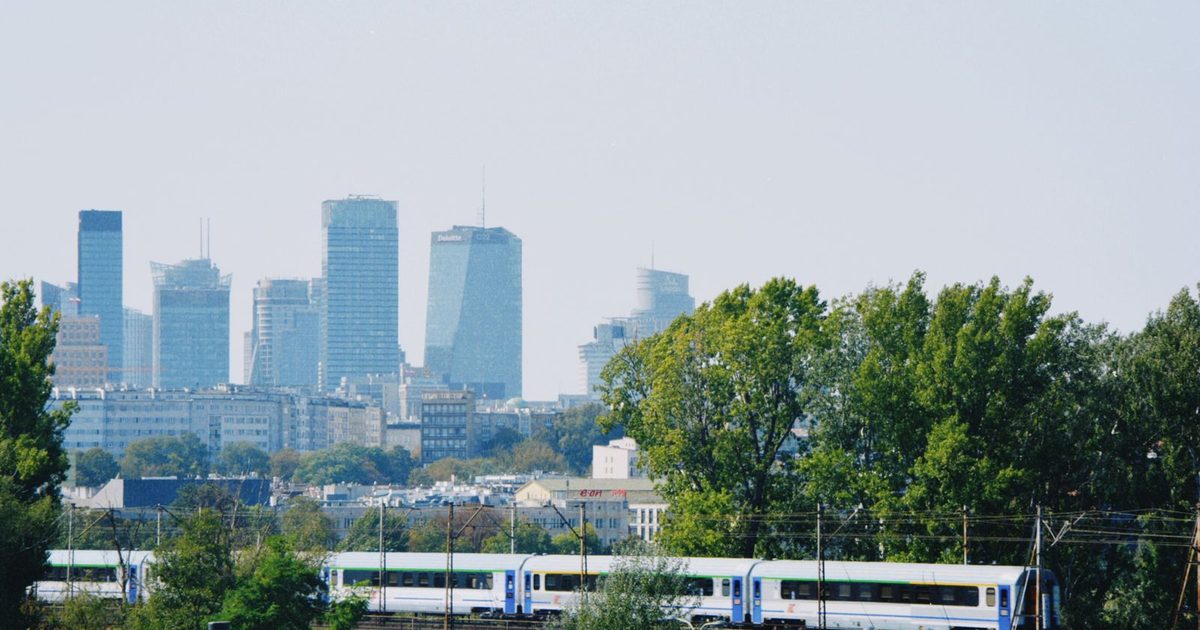 The Warsaw skyline, Poland